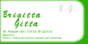 brigitta gitta business card